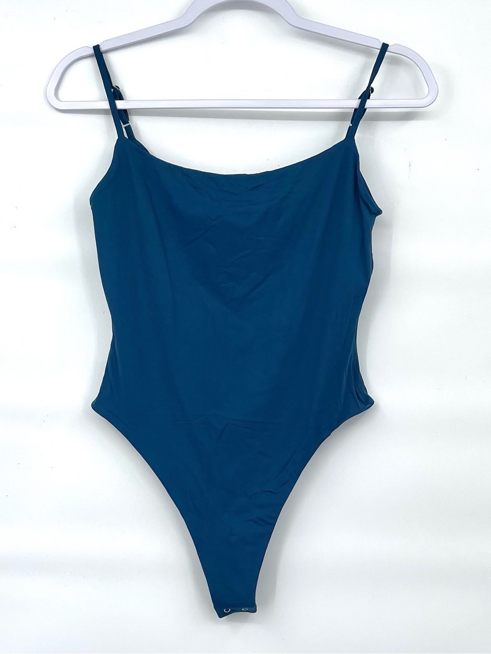 HYZ NWOT deep teal tank smoothing athletic bodysuit